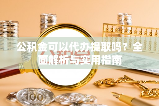 乐东公积金可以代办提取吗？全面解析与实用指南