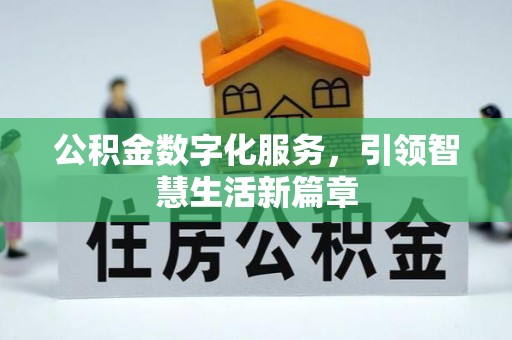 乐东公积金数字化服务，引领智慧生活新篇章
