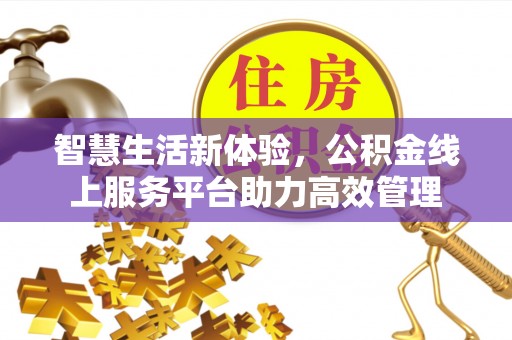 乐东智慧生活新体验，公积金线上服务平台助力高效管理