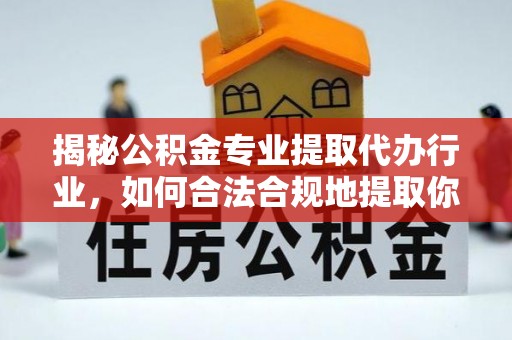 乐东揭秘公积金专业提取代办行业，如何合法合规地提取你的公积金