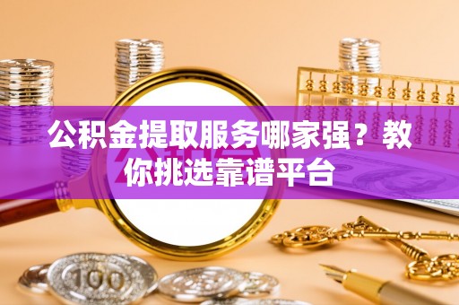乐东公积金提取服务哪家强？教你挑选靠谱平台