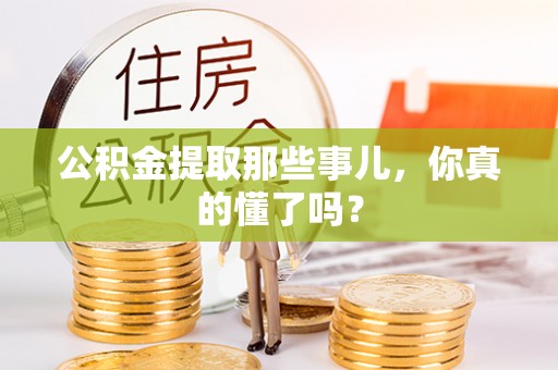 乐东公积金提取那些事儿，你真的懂了吗？