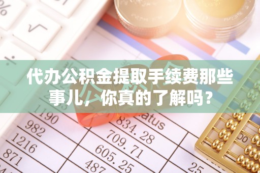 乐东代办公积金提取手续费那些事儿，你真的了解吗？