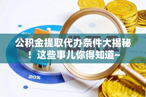 乐东公积金提取代办条件大揭秘！这些事儿你得知道~