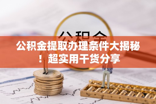 乐东公积金提取办理条件大揭秘！超实用干货分享