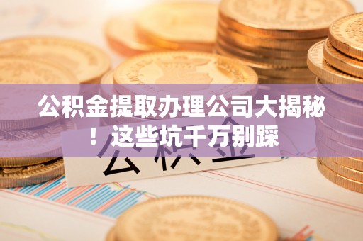 乐东公积金提取办理公司大揭秘！这些坑千万别踩