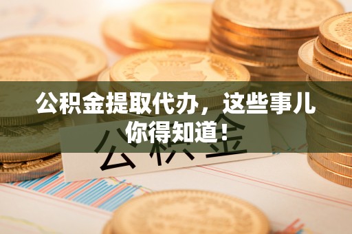 乐东公积金提取代办，这些事儿你得知道！