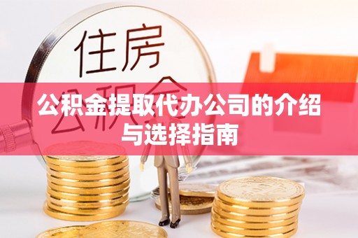 乐东公积金提取代办公司的介绍与选择指南